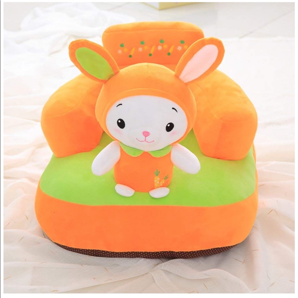 Orange Rabbit Children’s Plush Chair